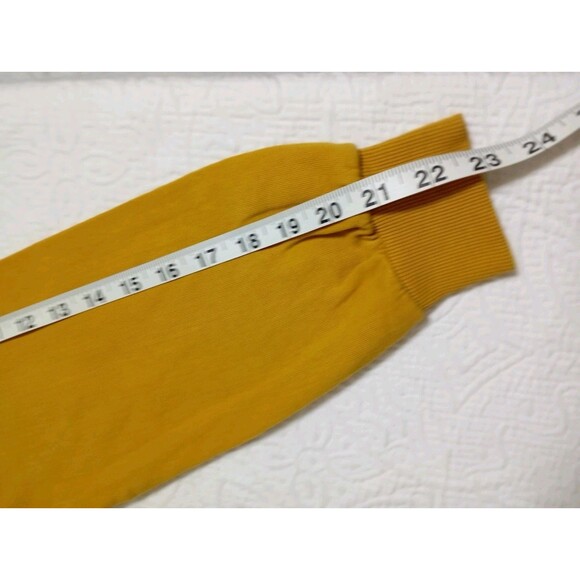 Denim & Flower Sweater Men And Women's Size S mustard color - Picture 8 of 12